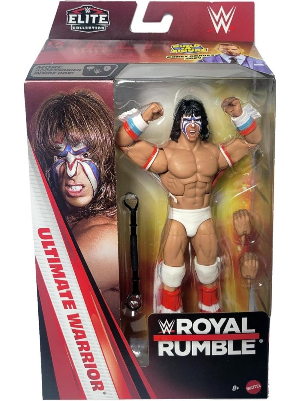 Ultimate Warrior 1989 Elite Action Figure | WWE Royal Rumble Collectible Toy